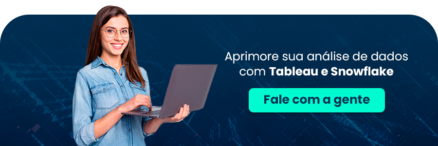 Banner direcionando para Tableau com Snowflake